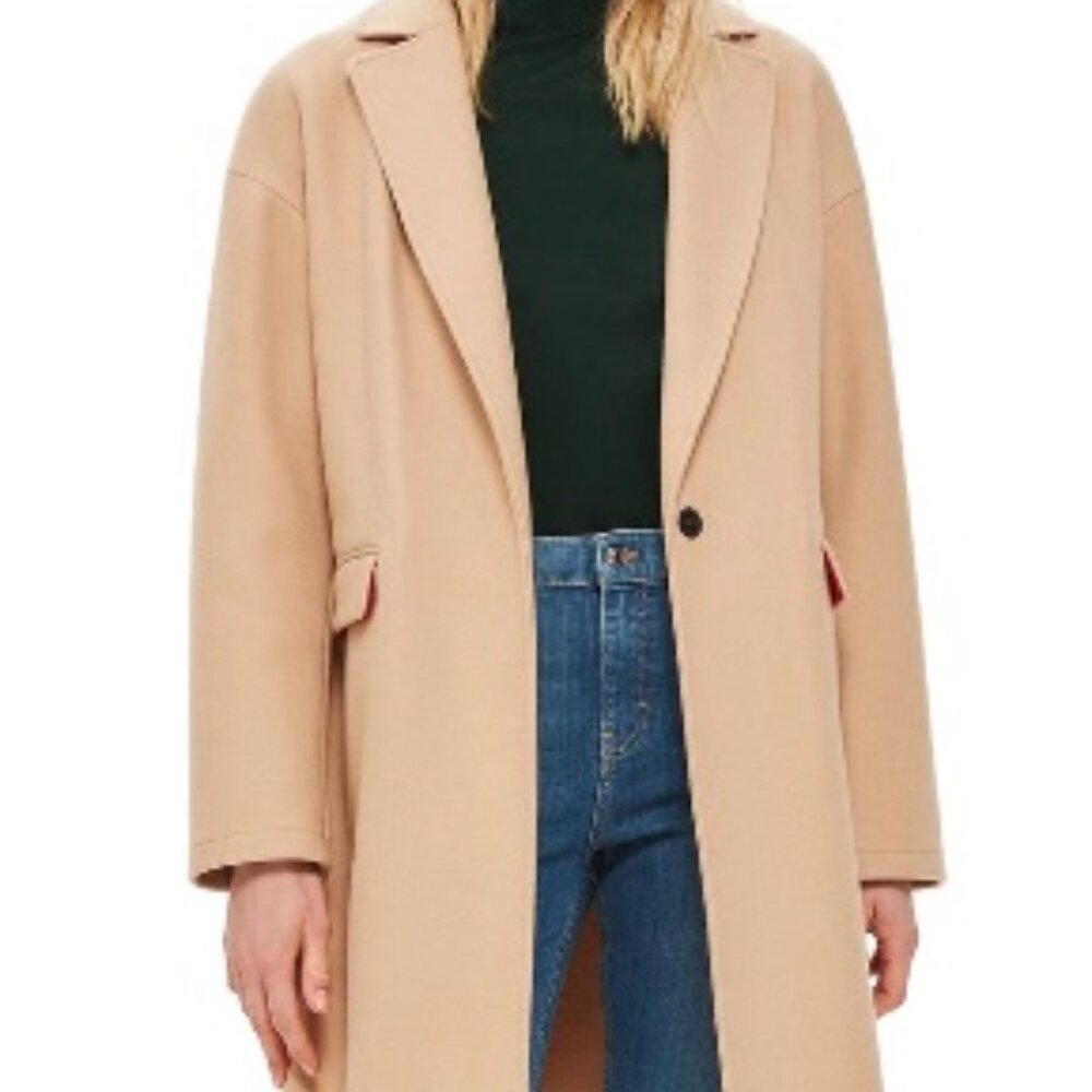 Top Shop Lily knit back midi coat